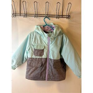 Swiss tech girls size 2t jacket coat green‎ gray